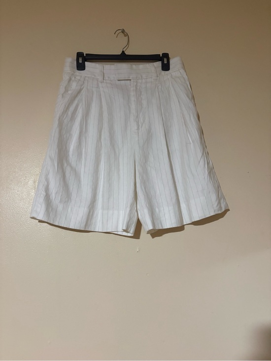 Banana Republic Pants - Banana Republic White Pinstripe Bermuda Shorts